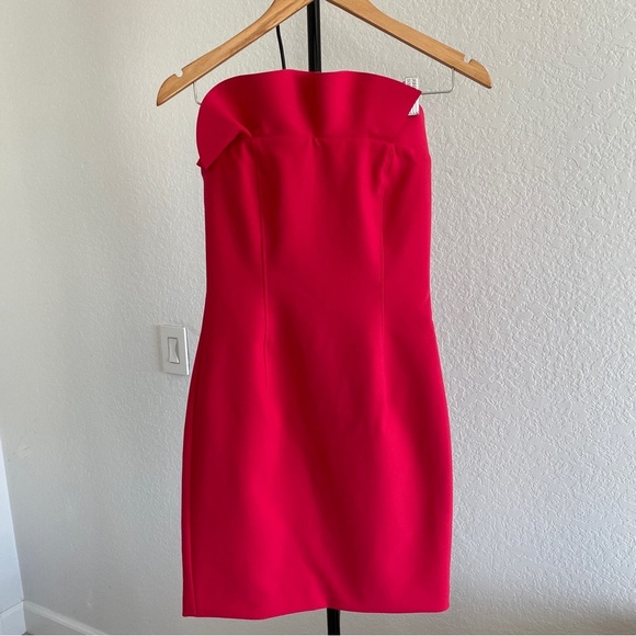 CINQ A SEPT red ruffle Dress - Picture 3 of 8